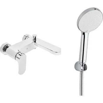 Vodovodní baterie Vanová baterie SAT Fusion s vanovým setem 150 mm chrom SATBSFU222CPSET - SATBSFU222CPSET