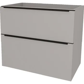 Kotel Mereo Mailo, koupelnová skříňka 61 cm, černé madlo, Multidecor, Arktická šedá - CN590SBARS1
