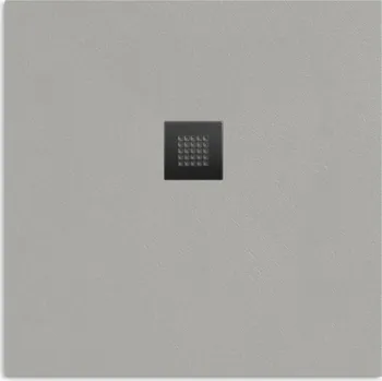 Sprchová vanička Sprchová vanička čtvercová SAT Alek 80x80 cm litý mramor šedá SATALEK80QS - SATALEK80QS