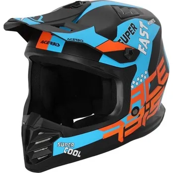 Helma na motorku ACERBIS přilba PROFILE dětská black/orange/blue - S