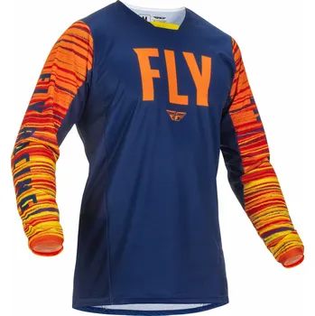 cyklistický dres FLY RACING dres KINETIC WAWE blue/orange - XL
