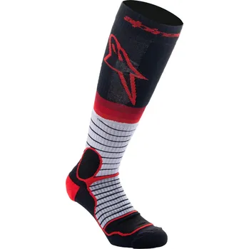 Pánská móda ALPINESTARS ponožky MX PRO 2025 podkolenky black/red/gray - S