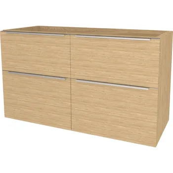 Kotel Mereo Mailo, koupelnová skříňka 121 cm, chrom madlo, Multidecor, Dub olejovaný - CN593SDUO1