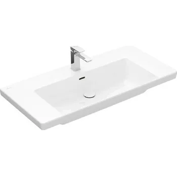 Umyvadlo Villeroy & Boch Umyvadlo 100x47 cm, s přepadem, otvor pro baterii, alpská bílá - 4A70A501