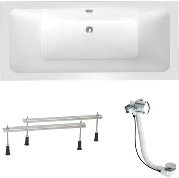 Vana Obdélníková vana Laguna Nora Plus 180x80 cm akrylát levá i pravá SIKONO1800APN - SIKONO1800APN