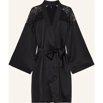 Dámské šaty Aubade Dámské Kimono Midnight Whisper Z Hedvábí, černá