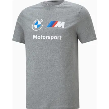 Pánské tričko BMW triko PUMA ESS MMS LOGO medium grey heather - L