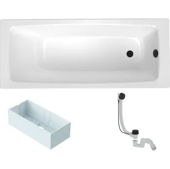 Vana Obdélníková vana SAT Feel 170x75 cm smaltovaná ocel levá i pravá SATBVFEEL170752 - SATBVFEEL170752