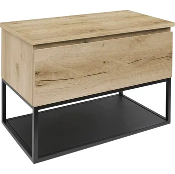 Nábytek Koupelnová skříňka s krycí deskou SAT B-Way dub mat BWAY60OAKDESK - BWAY60OAKDESK