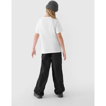 4F dětské tričko, tričko pro dívky 4FJWMM00TTSHF2333 bílé