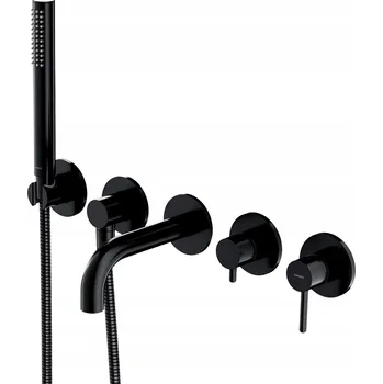 Vodovodní baterie Omnires Y vanová baterie 5-otvorová pod omítku Y1237-1SBL