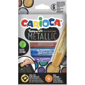 Výtvarná barva Temperové barvy Carioca Metallic 6