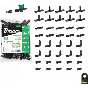 Vrták Sada pro zavlažování kapkovou hadicí 16mm, 42ks Bradas, spojky
