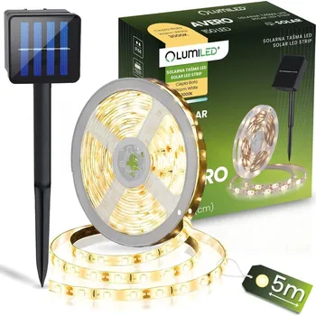 LED páska LED pásek LED solární Pásek 150x LED AVERO 3000K Teplá IP44 5m LUMILED