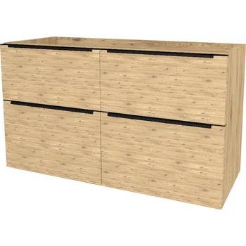 Kotel Mereo Mailo, koupelnová skříňka 121 cm, černé madlo, Multidecor, Dub San remo sand - CN593SBDSAN