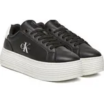 Sneakersy Calvin Klein Jeans Bold Flatf Low Lace Lth YW0YW01878 Černá 40