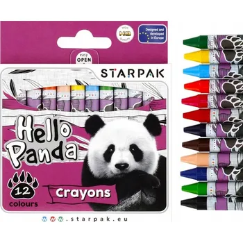 Pastelka Voskovky PANDA STARPAK , 12 barev.