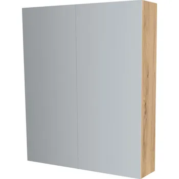 Koupelnový nábytek Mereo Koupelnová skříňka zrcadlová 80 cm, galerka, 2 x dvířka, Multidecor, Ořech Pacifik přírodní - CN798G82OPP2