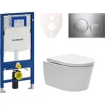 Cenově zvýhodněný závěsný WC set Geberit do lehkých stěn / předstěnová montáž + WC SAT Brevis SIKOGES3W41 - SIKOGES3W41