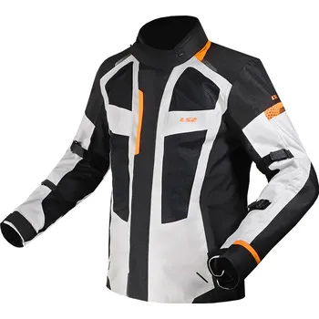 Moto bunda LS2 SCOUT MAN JACKET BLACK GREY ORANGE - XL