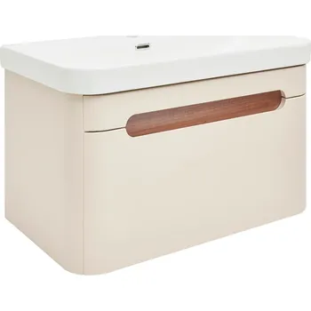 Koupelnový nábytek Koupelnová skříňka s umyvadlem SAT Fusion 77,5x43x45 cm pískově béžová mat SATFUSION80BEMW - SATFUSION80BEMW