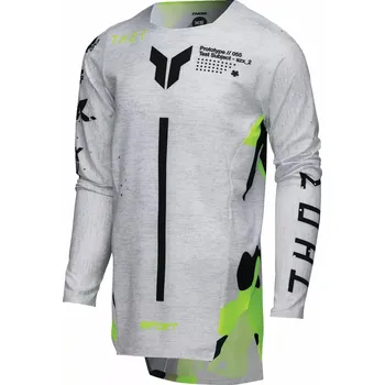 cyklistický dres THOR dres SPORTMODE Riot dětský black/fluo yellow/light gray/white - XL