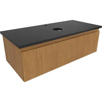 Koupelnový nábytek Koupelnová skříňka s krycí deskou SAT Evolution 98x30x44,5 cm dub medový mat SATEVO100DMZ - SATEVO100DMZ