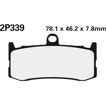 Brzdová destička NISSIN brzdové destičky 339ST