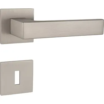 Dveřní kování TI - SQUARE - HR 4275Q 5S rozety BBQ, klika/klika NP - Nikl perla (142)