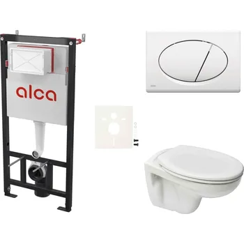 Cenově zvýhodněný závěsný WC set Alca do lehkých stěn / předstěnová montáž+ WC S-Line S-line Pro SIKOASP1 - SIKOASP1