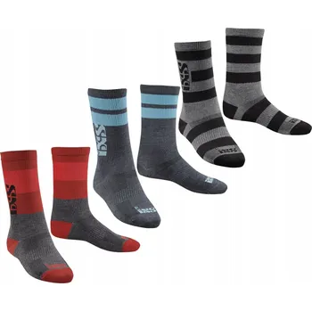 Pánské ponožky BAVLNĚNÉ Ponožky iXS Triplet trojbalení (3 páry) vel. S (36-39) ze 175 zł