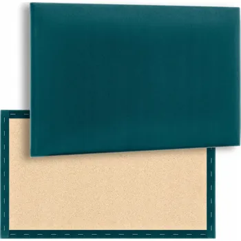 Obraz Čalouněný nástěnný panel obdélník Velur - Tyrkysový 40x30 cm