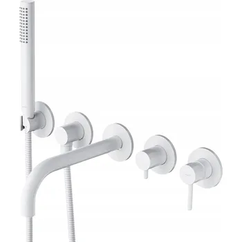 Vodovodní baterie Nástěnná vanová baterie Omnires bílá