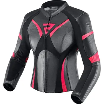 Moto bunda REBELHORN bunda REBEL dámská pink/black - 46