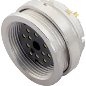 Rozvaděč Binder 09 0332 00 12 Konektor M16 pro montáž na panel, kontakty: 12 (12-a), nestíněný, pájený, IP40