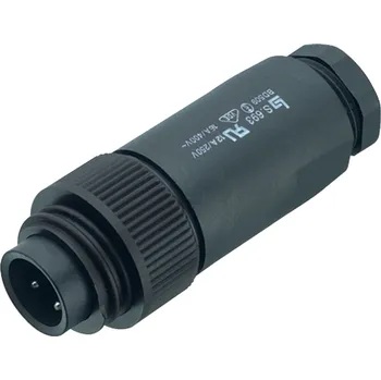 Binder 99 4221 110 04 RD24 Samec kabelového konektoru, kontakty: 3+PE, 8,0-10,0 mm, nestíněný, šroubovací svorka, IP67, UL, ESTI+, VDE, PG 11