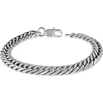 Náramek Náramek ocel Rombo 9 mm GCZA291 délka 21 cm