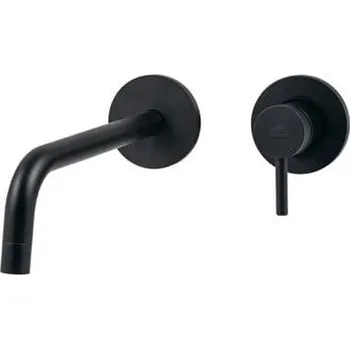 Vodovodní baterie Paffoni Umyvadlová baterie pod omítku s tělesem, 2-otvorová instalace, černý mat - LIG006NO70