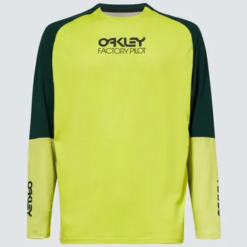 cyklistický dres OAKLEY cyklo dres FACTORY PILOT MTB II Ls sulphur - S