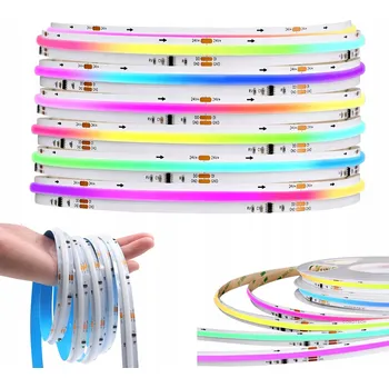 LED páska LED pásek 5M COB NEON RGB IC 576/m WS2811 Efekt Duha Souvislá Linie 24V
