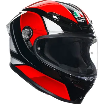 Helma na motorku AGV přilba K-6 S Hyphen black/red/white - XL