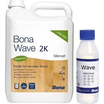 Lak na dřevo Bona WAVE 2k polomat 5l
