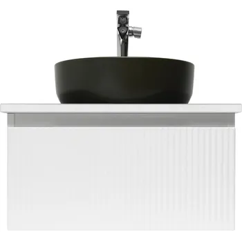 Koupelnový nábytek Koupelnová skříňka s umyvadlem a baterií SAT Evolution 58x30x44,8 cm bílá mat SATEVO60WMDBUC - SATEVO60WMDBUC