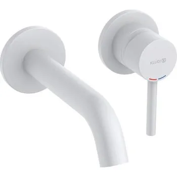 Vodovodní baterie Kludi Baterie pod omítku, 2-otvorová instalace, matná bílá - 382445376