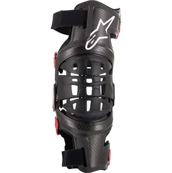 Motocyklový chránič ALPINESTARS ortéza BIONIC-10 Koleno Carbon black/red - M pravá