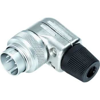 Auto elektroinstalace Binder 99 0177 10 07 Úhlový konektor M16, kontakty: 7 (07-b), 4,0-6,0 mm, stíněný, pájený, IP40