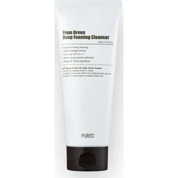Odličovač Purito Seoul – From Green Deep Foaming Cleanser – Jemná mycí pěna s extraktem z pupečníku asijského – 150 ml
