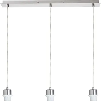 MORE 60 stropní závěsná základna matný nikl 230V LED E27 3x15W