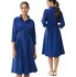 Dámské šaty Dámské šaty se zapínáním na knoflíky S351 modré XL
