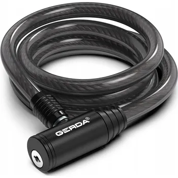 Zámek na kolo GERDA FLEX 1000/8K zámek na kolo lanko 100cm 8mm černý